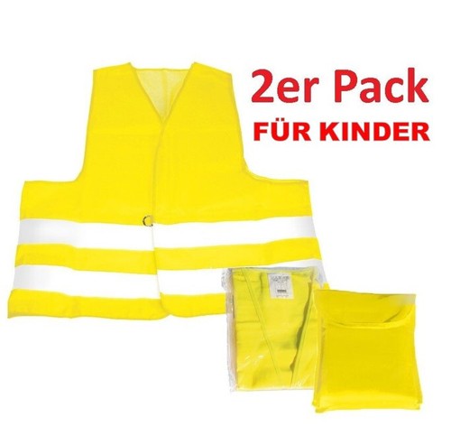 Kinder warnwesten warnweste - 2x,