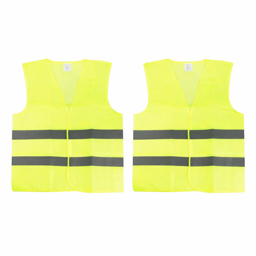 Warnweste xxxl gelb mit - warnweste,
