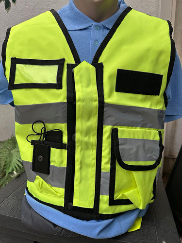 Gelbe unisex warnweste - gelbe,