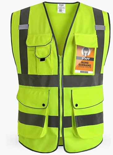 Warnweste 3xl gelb mit - gelb,