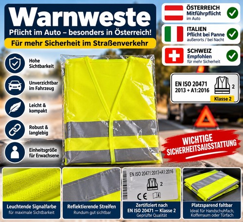 Warnweste iso 20471 klasse - warnweste,