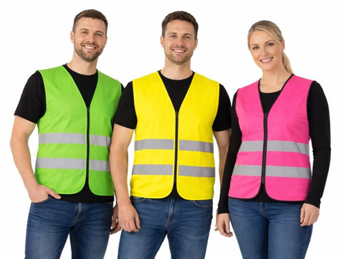 Warnweste mit reißverschluss - mit,